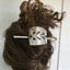 Cake Server Stick Barrette Shown in Model Hair