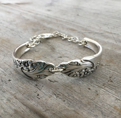 Evening Star Upcycled Spoon Bracelet