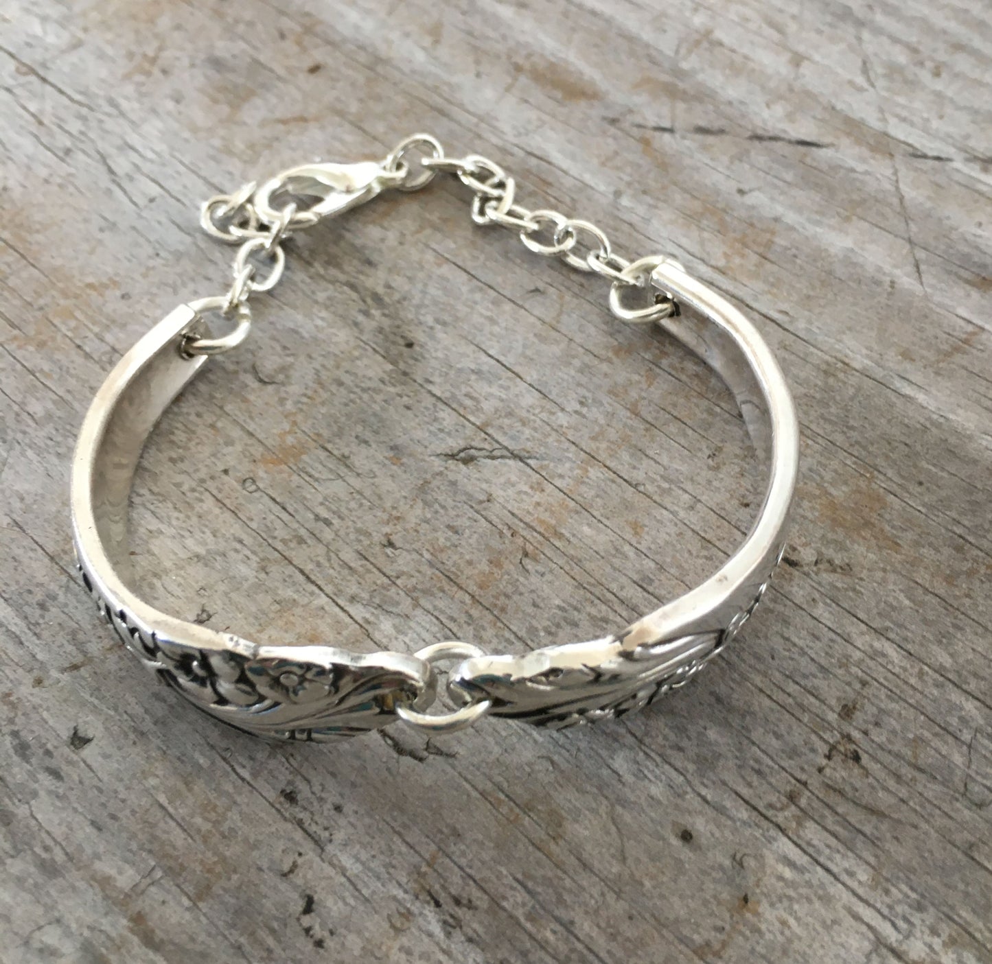 Oneida Spoon Bracelet Pattern Name Evening Star Top View