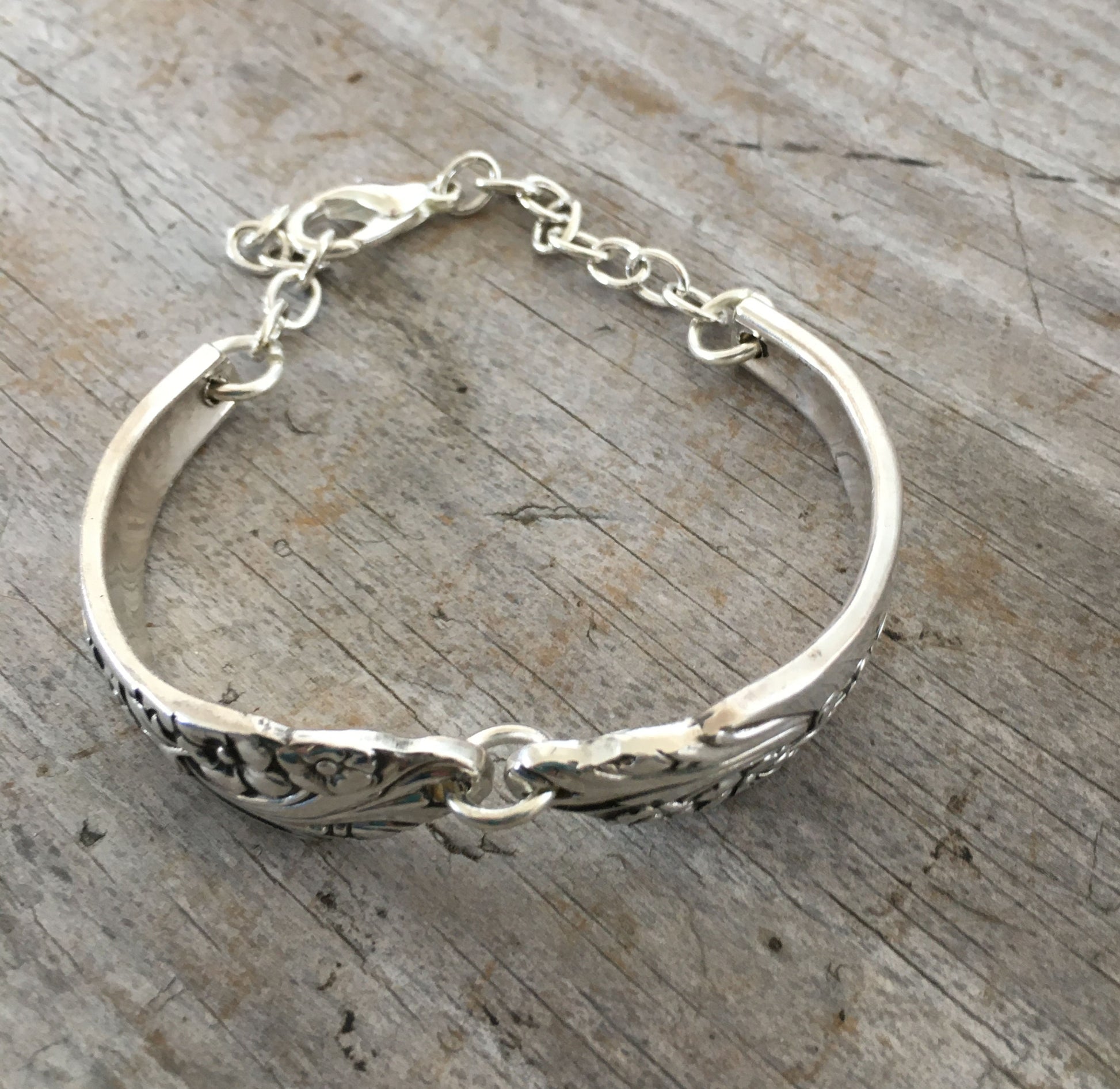 Oneida Spoon Bracelet Pattern Name Evening Star Top View