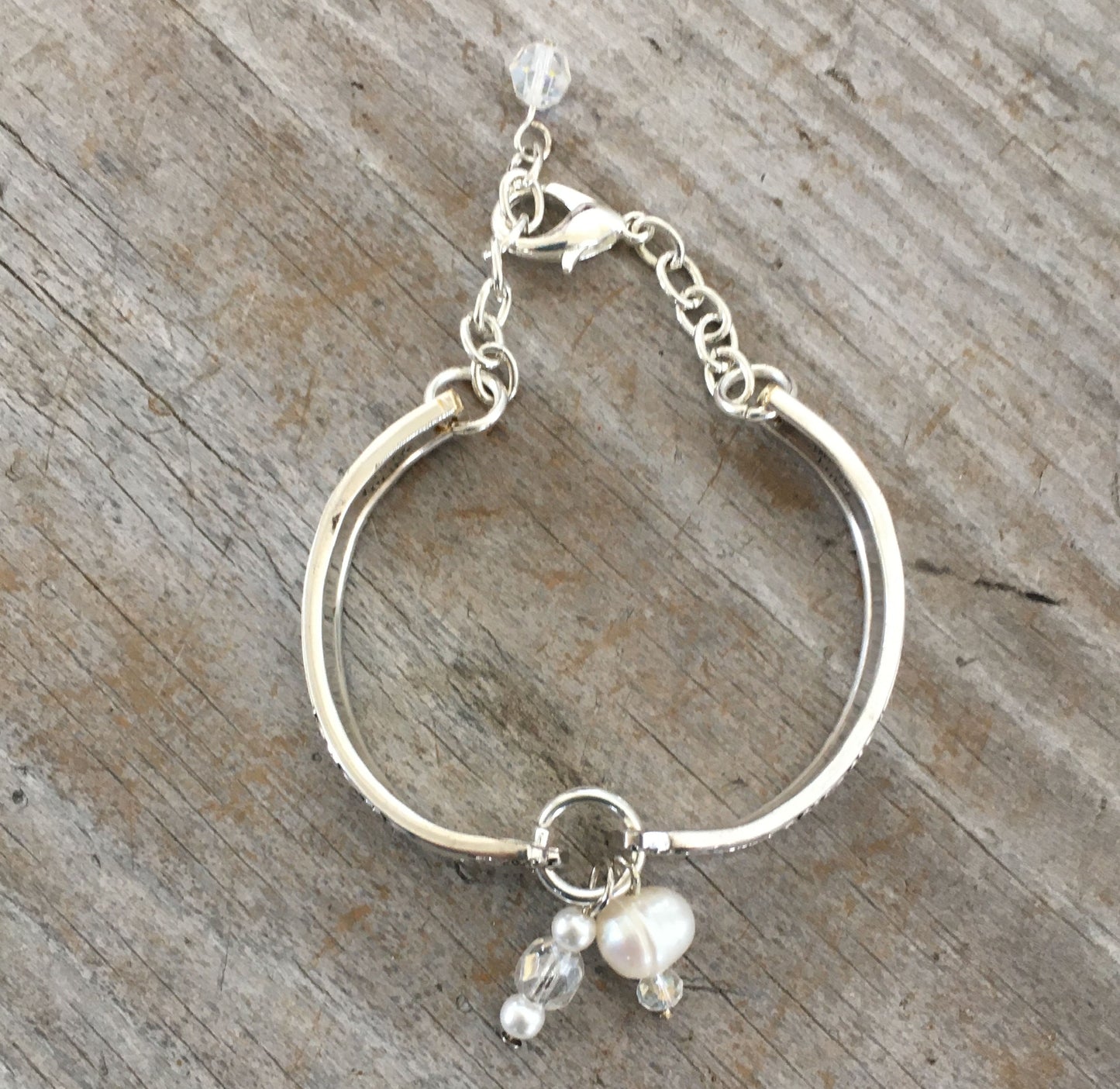Top View of Spoon Link Bracelet William Rogers Del Mar