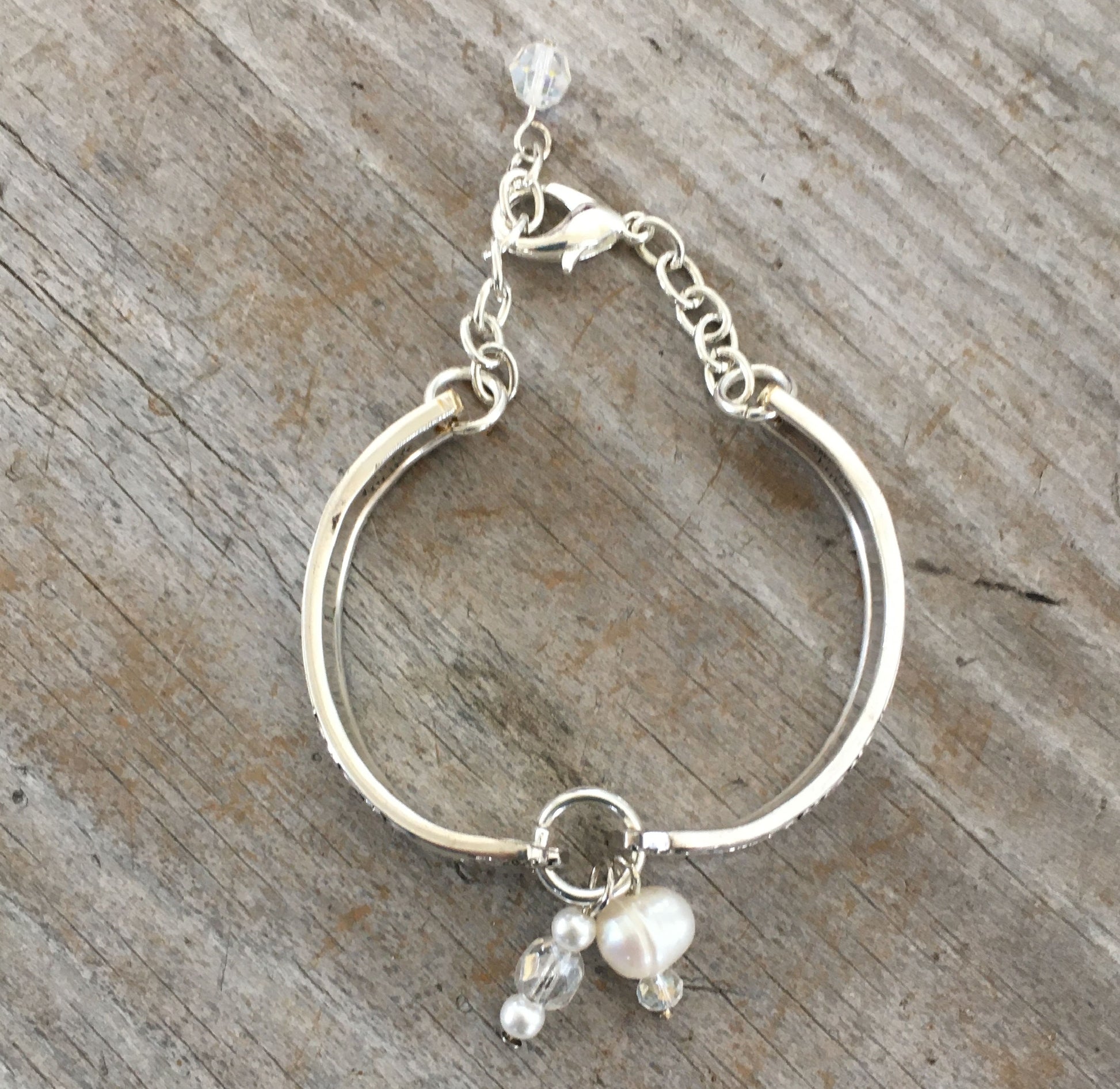 Top View of Spoon Link Bracelet William Rogers Del Mar