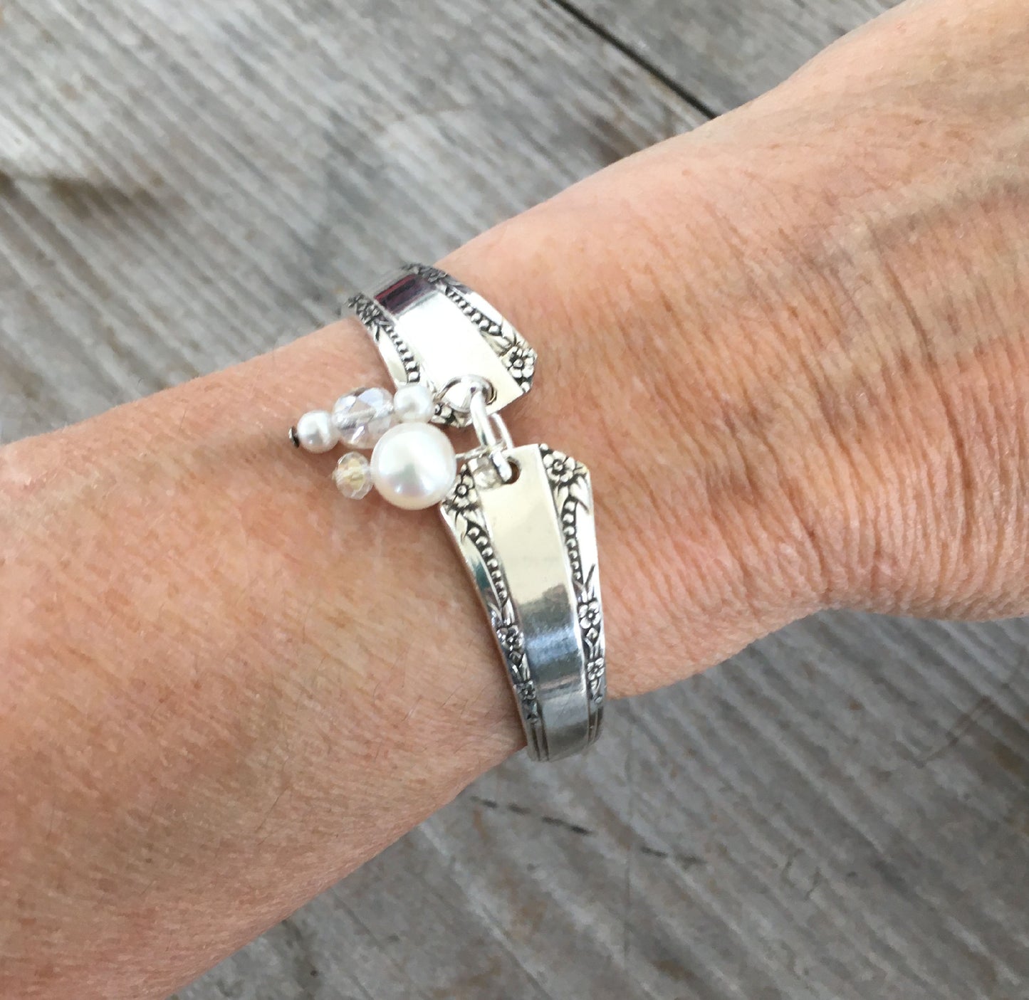 Spoon Link Bracelet shown on model