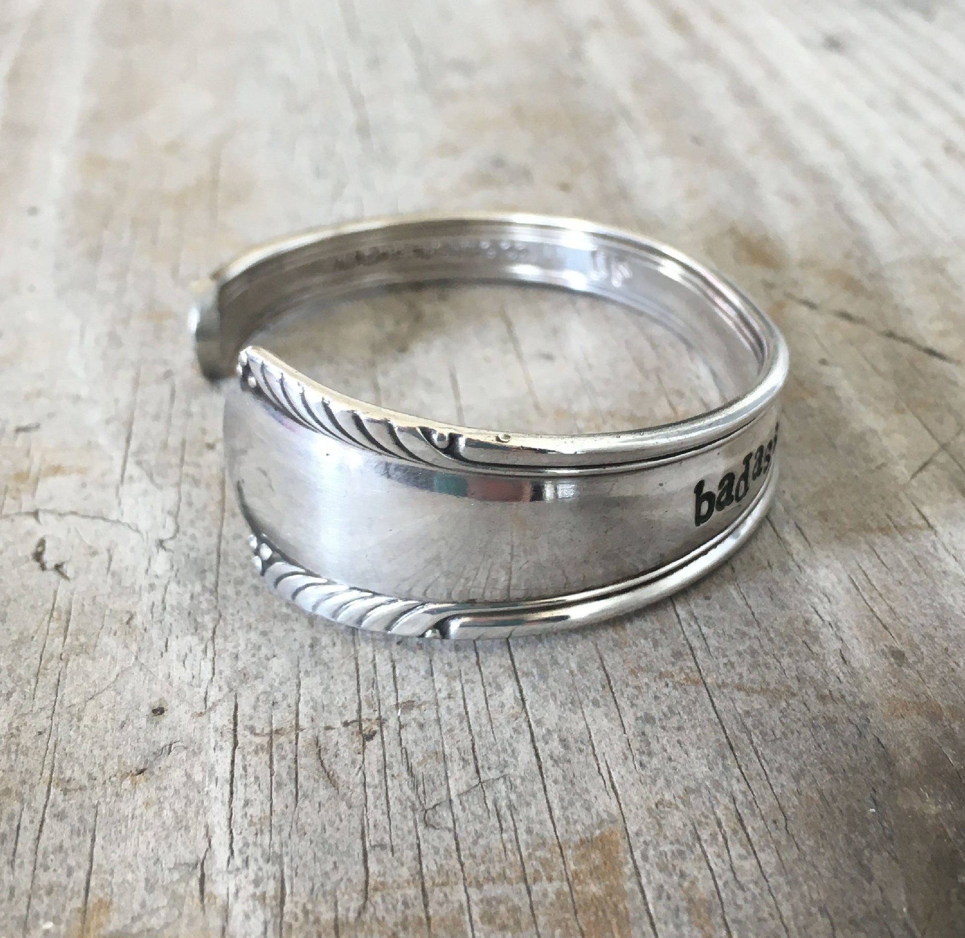 Stamped Spoon Bracelet William Rogers Manufacturing Chatham