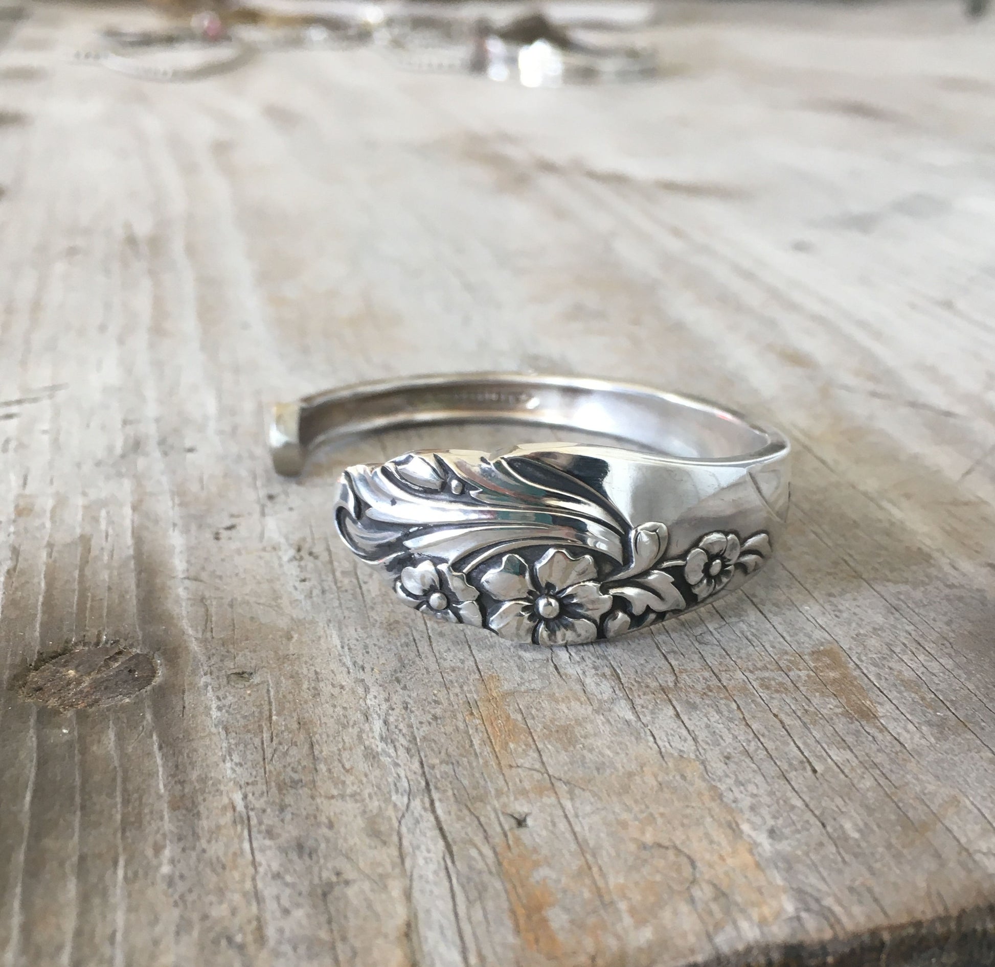 Spoon Cuff Bracelet Community Plate Evening Star