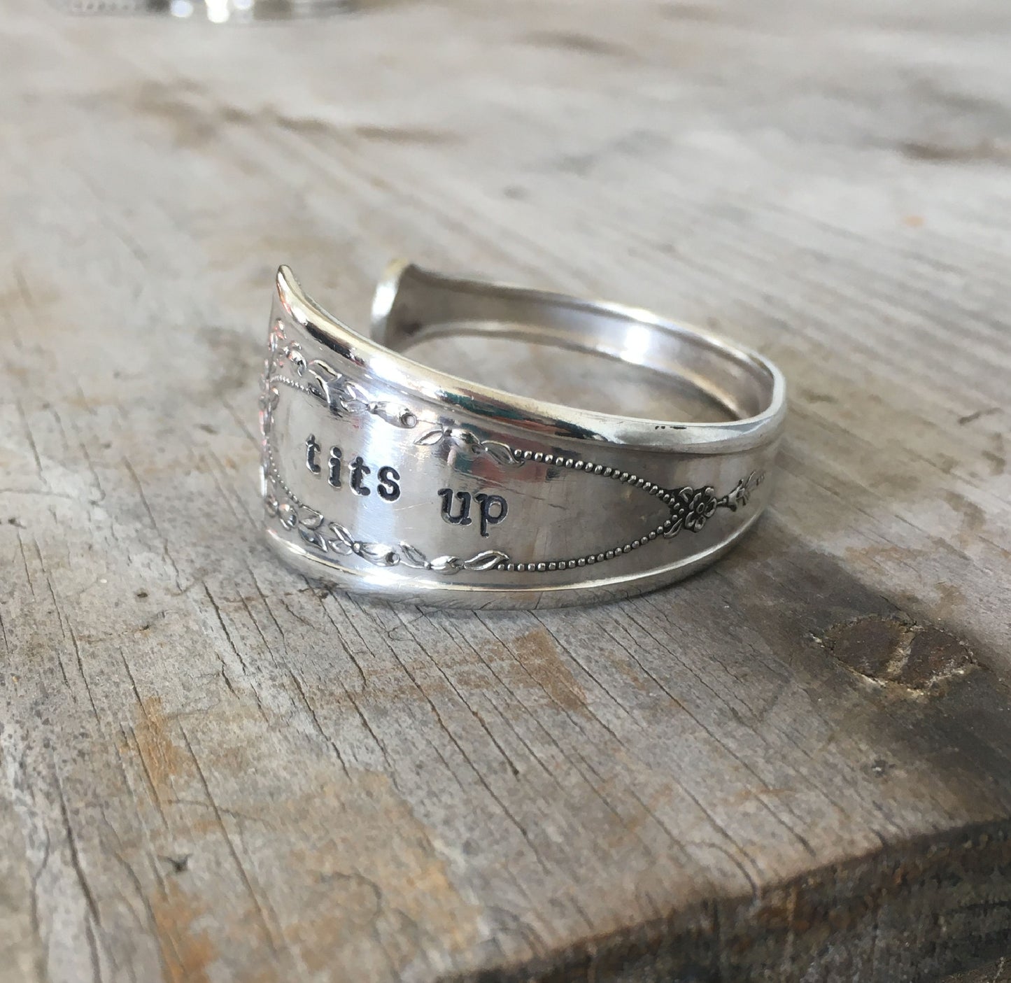 Spoon Cuff Bracelet - TITS UP - #4615
