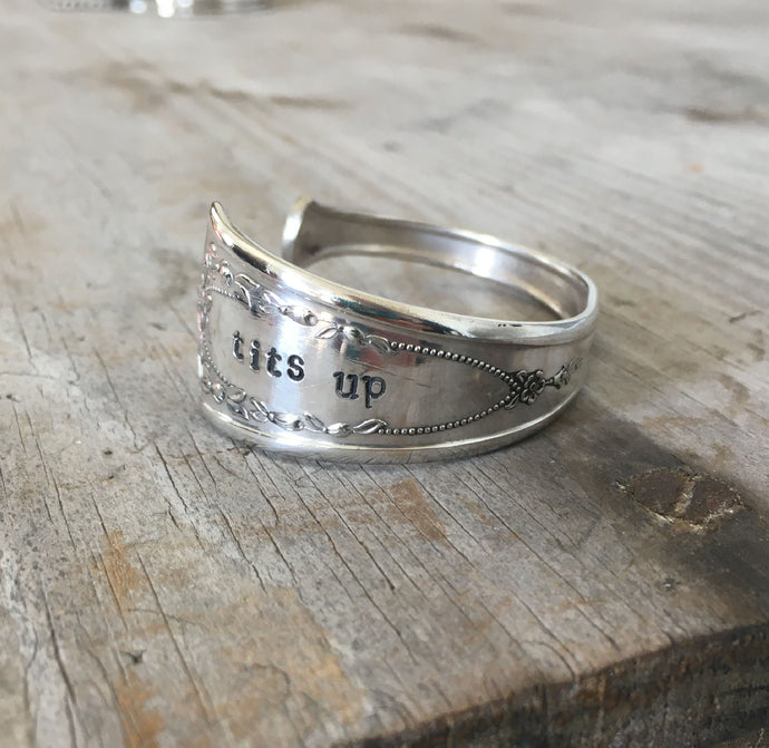 Spoon Cuff Bracelet - TITS UP - #4615
