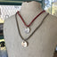 Circle Stamped Spoon Necklace with Heart