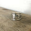 Upcycled Silverware hand stamped spoon ring with camper