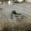 Back view of WANDER spoon ring made from upcycled vintage  silverware