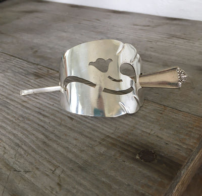 Hair barrette Stick Barrette made from upcycled silverplate cake server