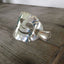 Scallop detail on Hair barrette Stick Barrette made from upcycled silverplate cake server