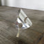 Hair barrette Stick Barrette made from upcycled silverplate cake server