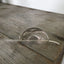 Thickness view of Hair barrette Stick Barrette made from upcycled silverplate cake server