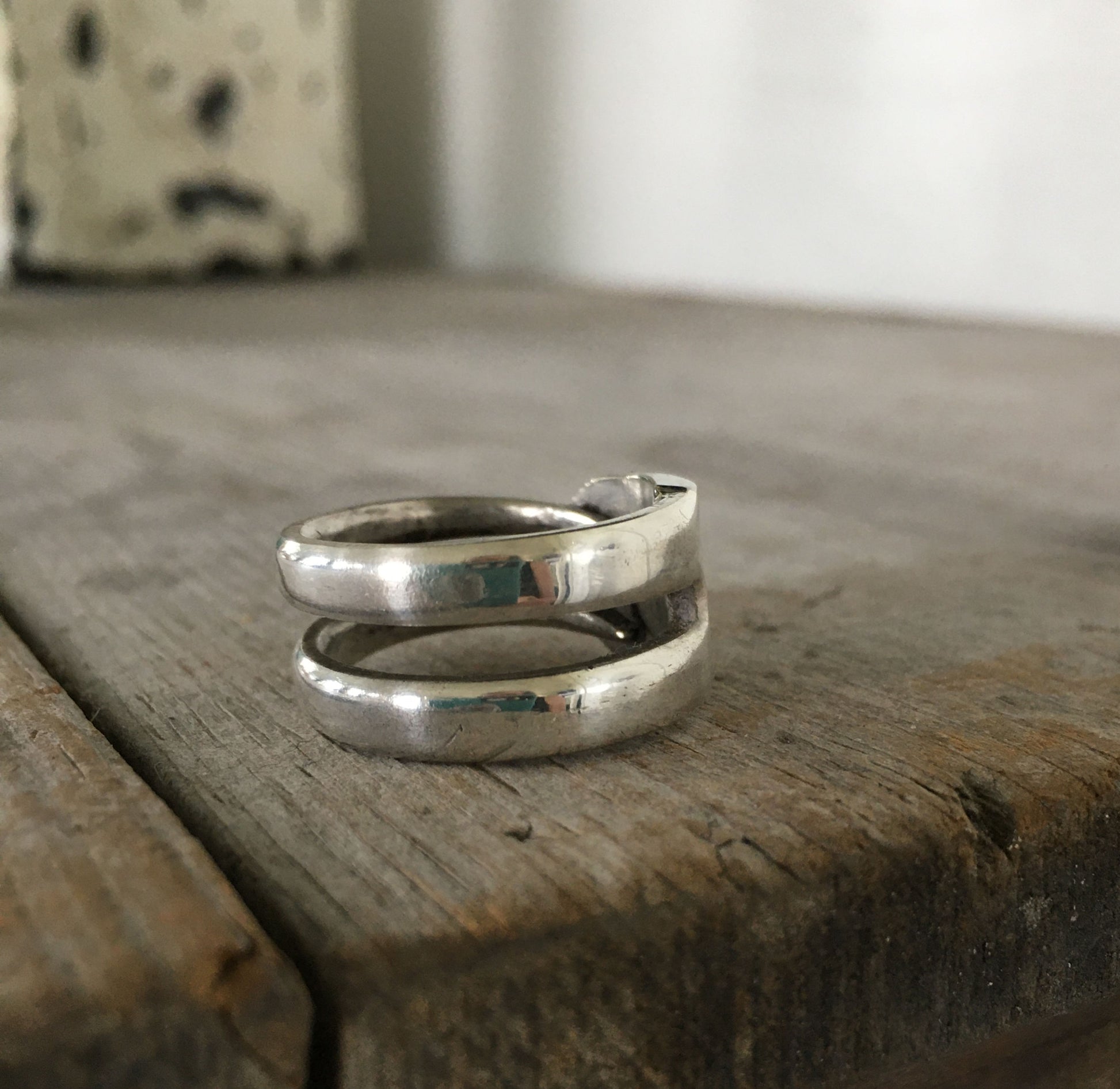 Silverware Ring from Double Fork TInes