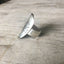 Hand-stamped Fawn statement ring - nature-inspired vintage silverware jewelry