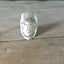 Women of Nature spoon ring - Sage design size 9.0 - handcrafted artisan silverware jewelry with hand-stamped design