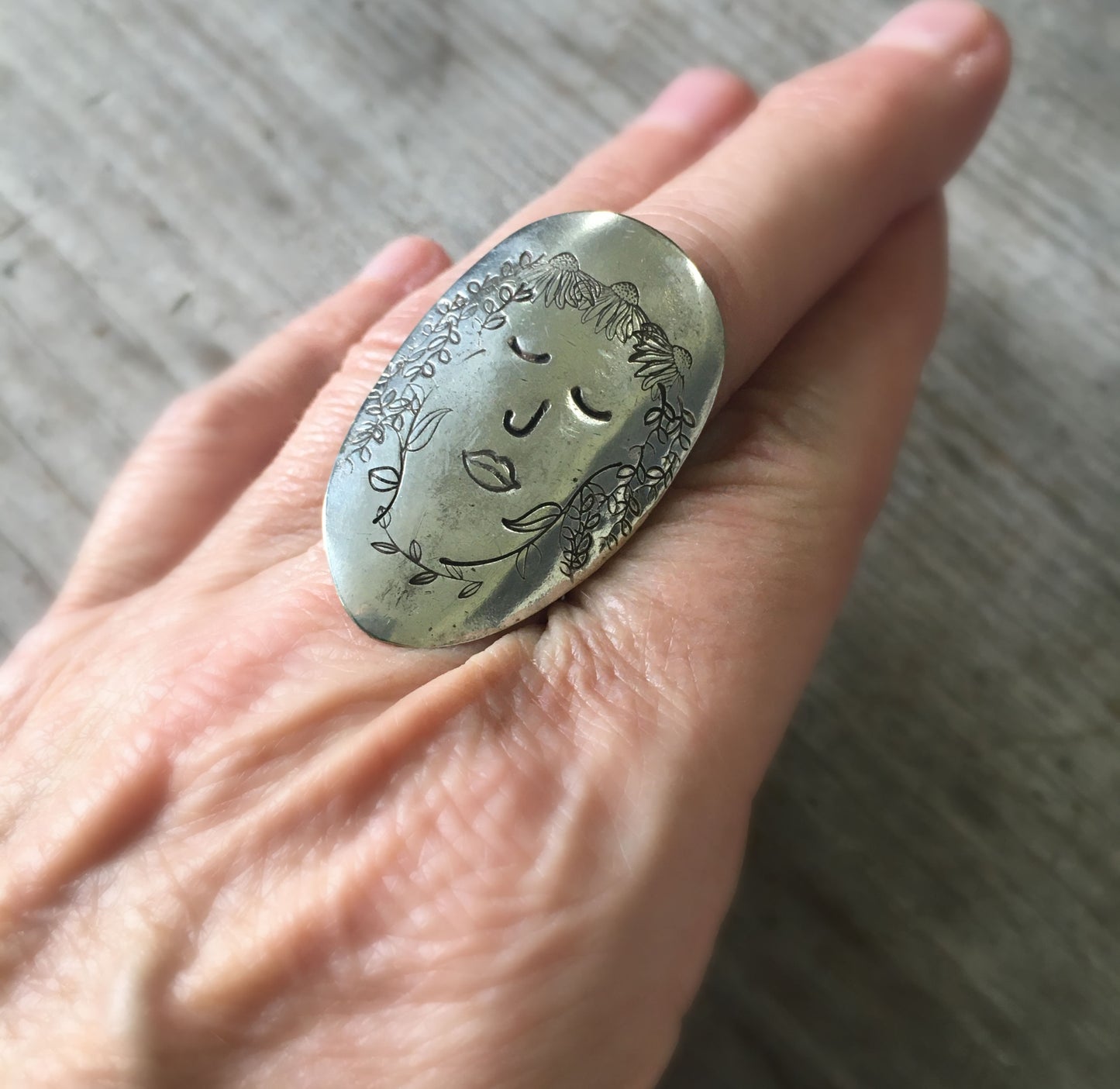 Women of Nature Spoon Ring - MEADOW - Size 8.5