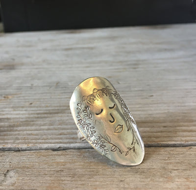 Women of Nature Spoon Ring - MEADOW - Size 8.5