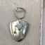Floral Monogram Stamped Spoon Keychain "M"