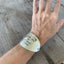 Stamped Spoon Bracelet I Don't have PMS I'm Always a Bitch Shwon on Model