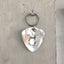 Floral Monogram Stamped Spoon Keychain "D"