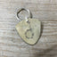 Floral Monogram Stamped Spoon Keychain "D"