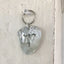 Floral Monogram Stamped Spoon Keychain "T"