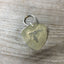 Floral Monogram Stamped Spoon Keychain "T"