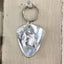 Floral Monogram Stamped Spoon Keychain "L"
