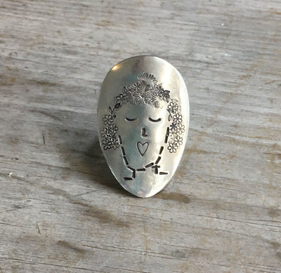 Women of Nature Spoon Ring - AVERY - Size 7.5