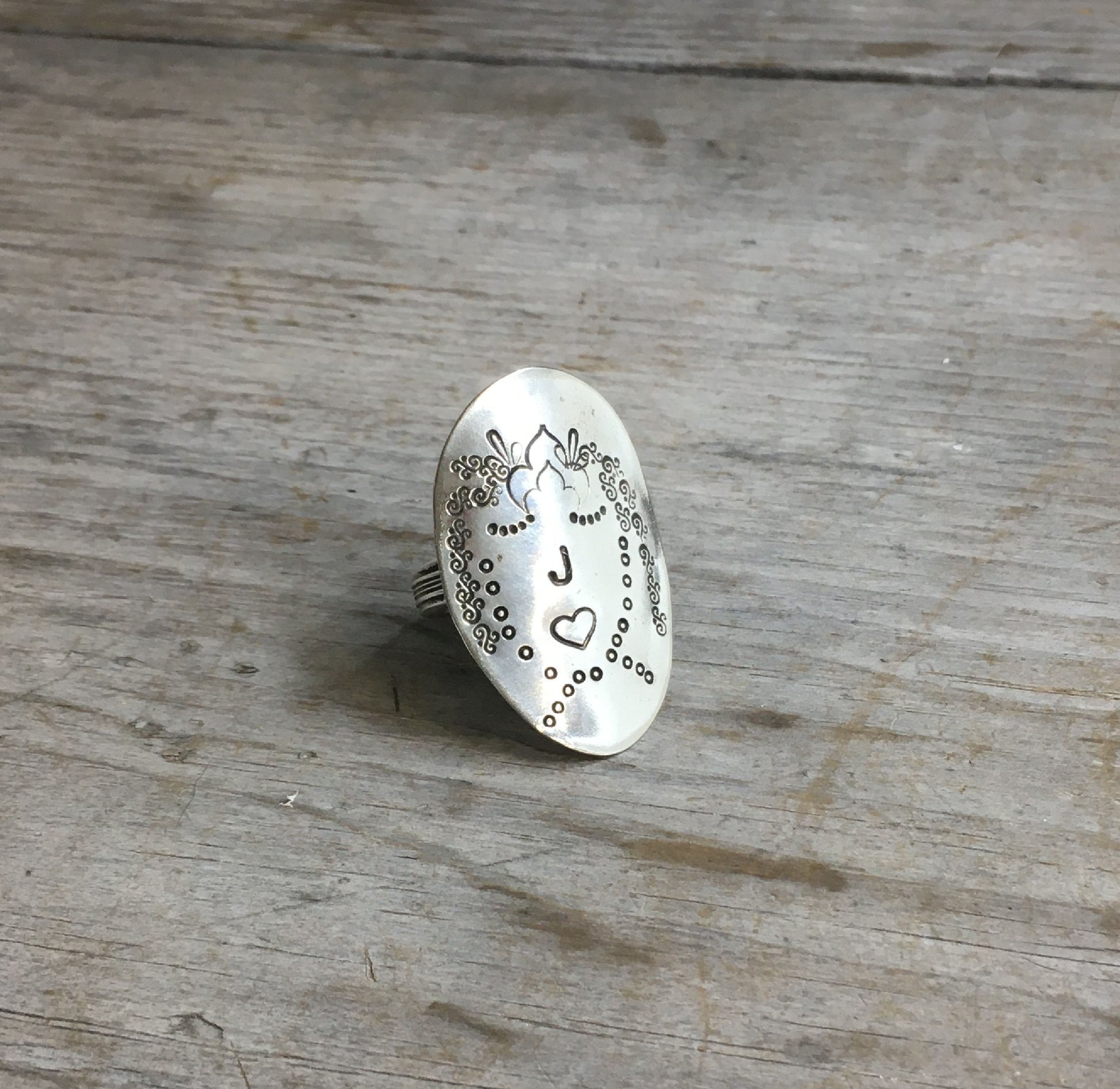 Women of Nature Tula spoon ring - handmade vintage silverware jewelry