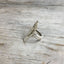 Close-up of Stella Women of Nature handmade spoon ring - upcycled vintage silverware