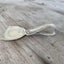 Side View of Handmade Cheese Knife from Upcycled Serving Spoon