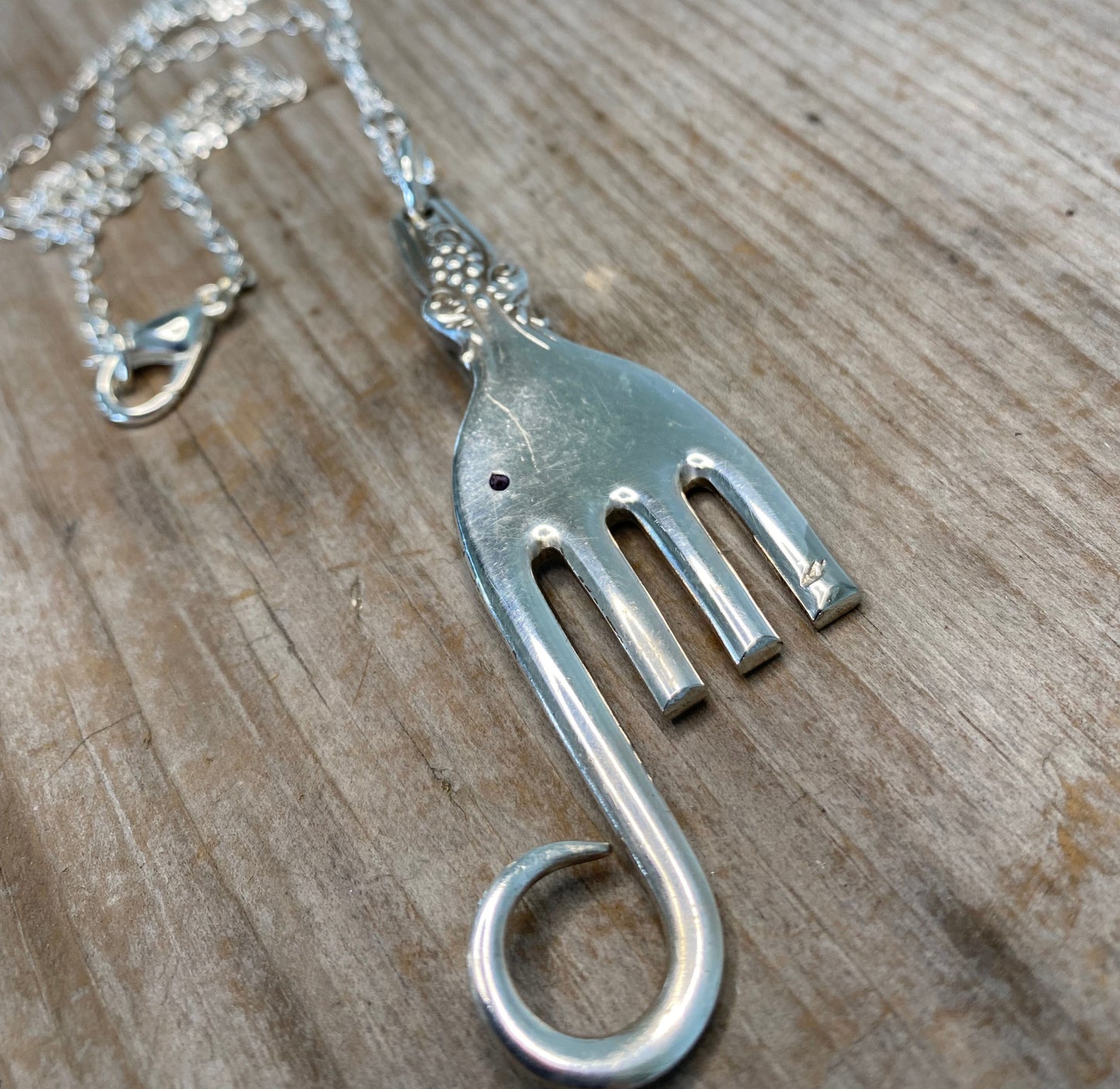 Fork Elephant Necklace - #4778