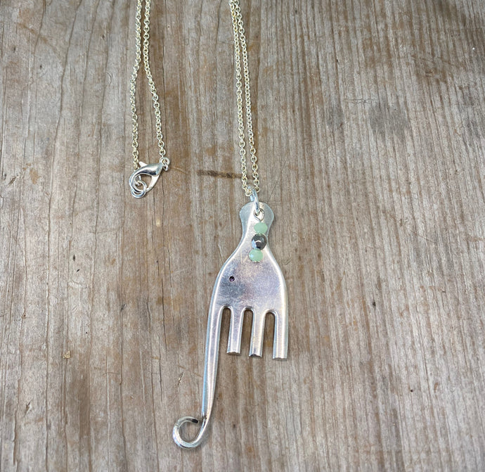 Fork Elephant Necklace - #4779