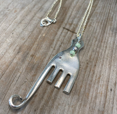 Fork Elephant Necklace - #4779
