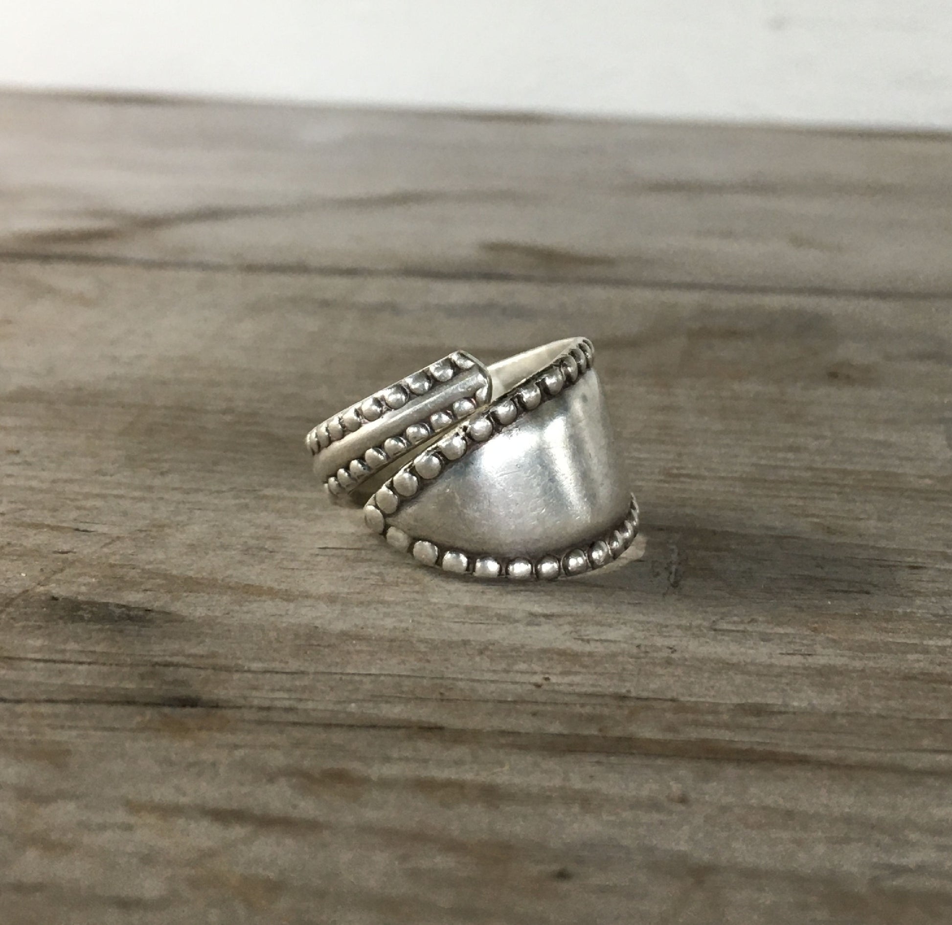 Coil Wrap Spoon Ring From Antique Rogers Vesta Spoon