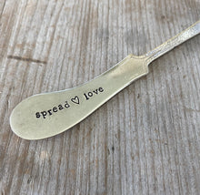 Hand Stamped Cheese Spreader Knife - SPREAD LOVE - #4781