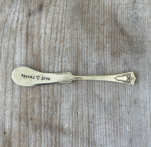 Hand Stamped Cheese Spreader Knife - SPREAD LOVE - #4781