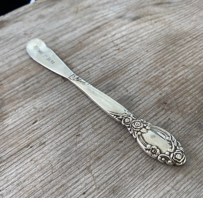 Hand Stamped Cheese Spreader Knife - SPREAD LOVE - #4790