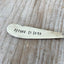 Hand Stamped Cheese Spreader Knife - SPREAD LOVE - #4790