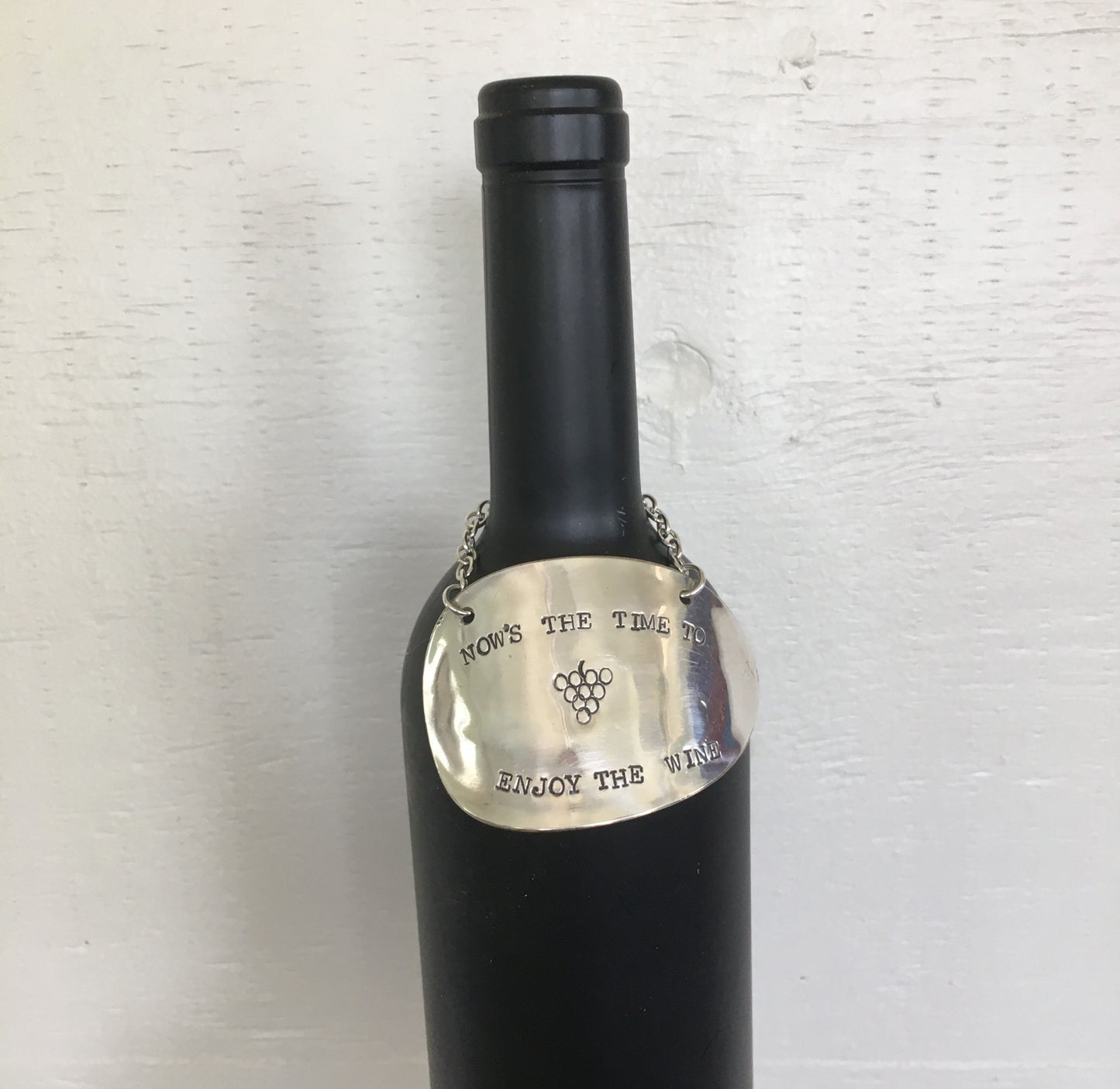 Spoon Wine Label - NOW'S THE TIME TO ENJOY THE WINE