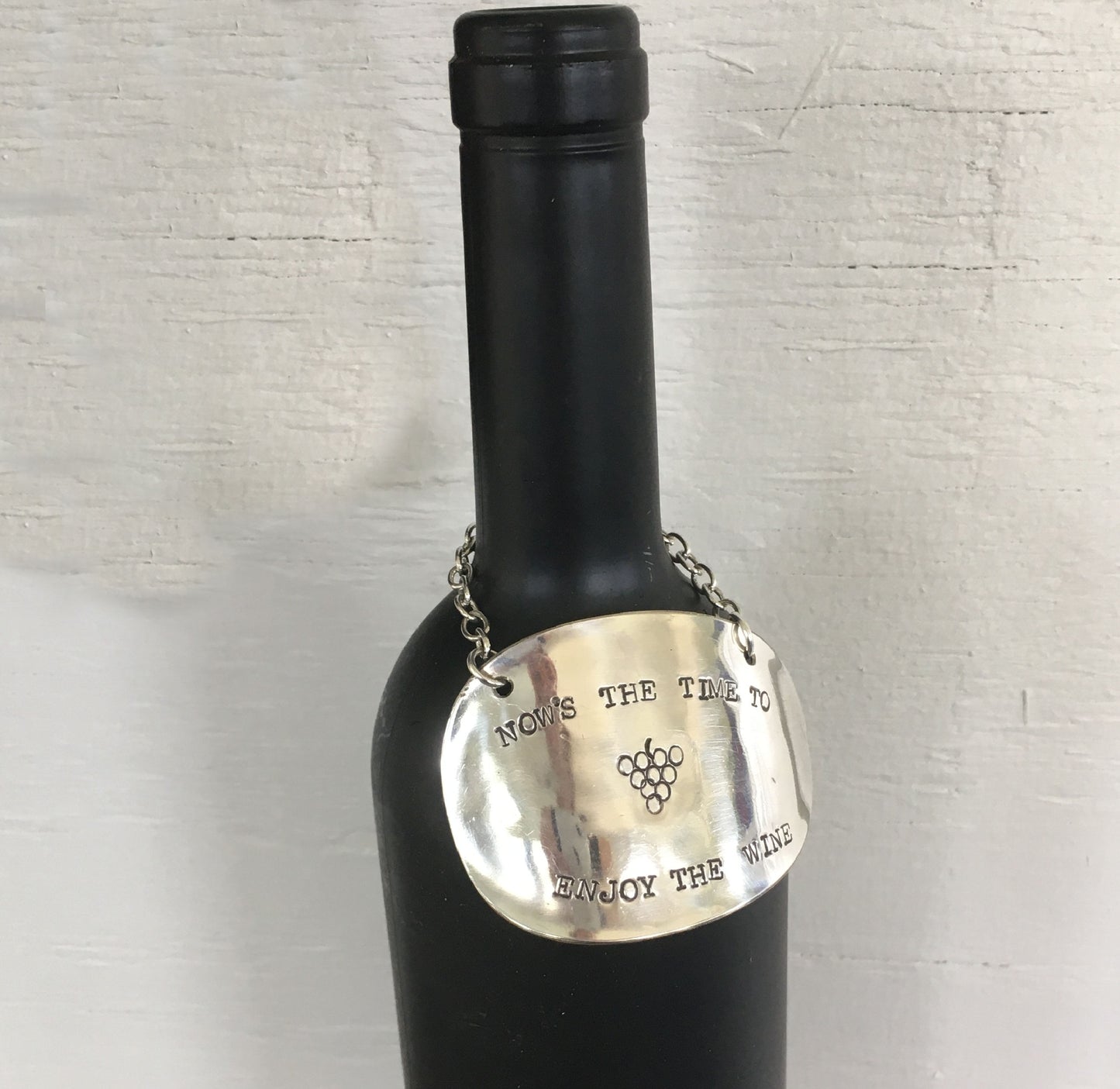 Spoon Wine Label - NOW'S THE TIME TO ENJOY THE WINE