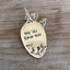 Stamped Spoon Necklace - STAY WILD FLOWER CHILD