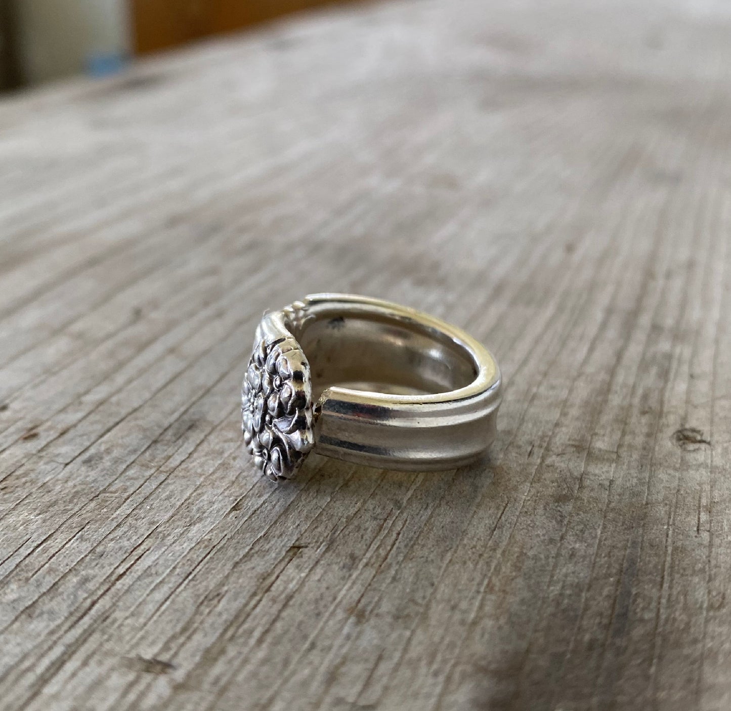 Alternate view of Spoon Ring from 1847 Rogers Eternally Yours pattern