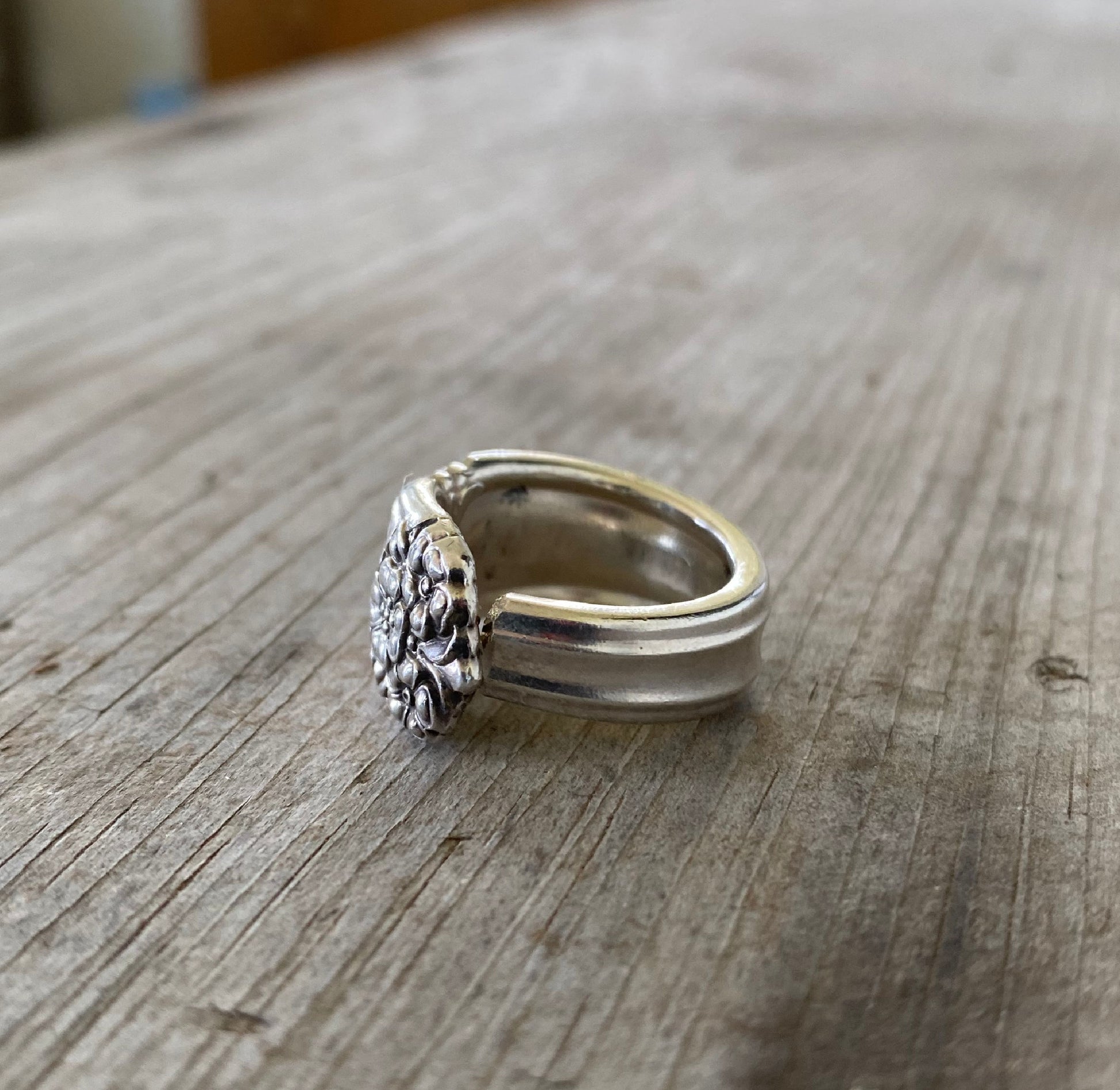 Alternate view of Spoon Ring from 1847 Rogers Eternally Yours pattern