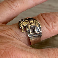 Sterling Spoon Ring Elephant - #4735