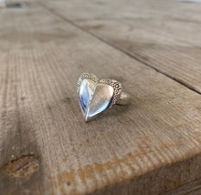 Upcycled Silverware Ring in the shape of a heart