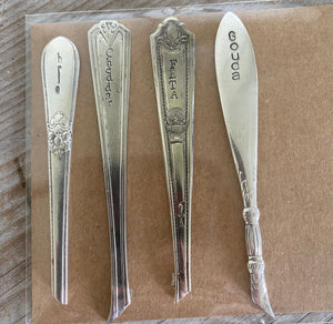 Silverware Handle Cheese Markers - Set of 4 - #4930